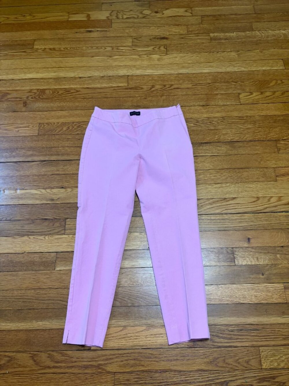 Talbots Chatham Ankle Pants Side Zip Pink Women's Size 4p Petites Mid Rise